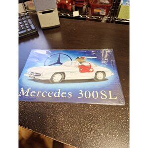 Mercedes 300SL Metal Tin Sign 8" x 12" Vintage Classic Car Wall Decor